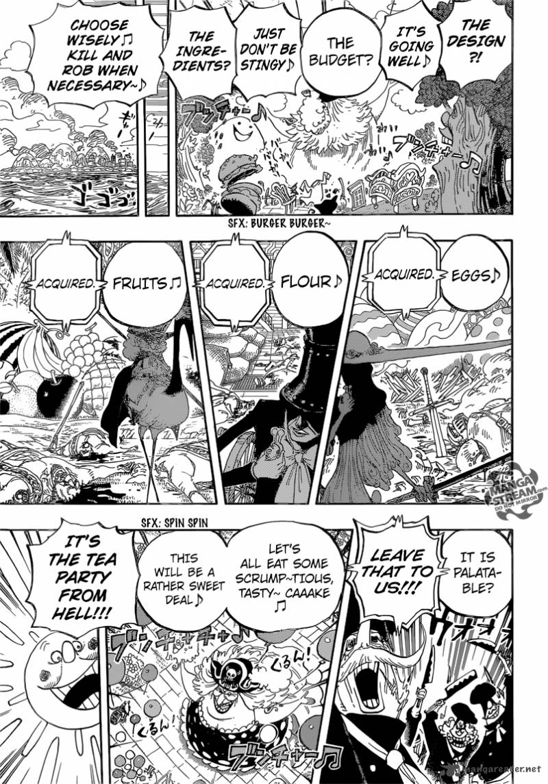 One Piece Manga Chapter 827 page 15 - Totto Land