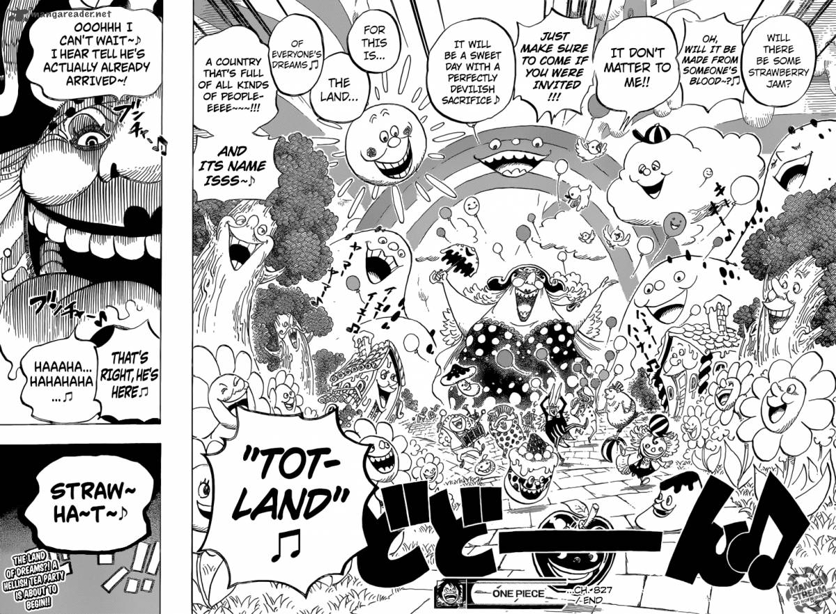 One Piece Manga Chapter 827 page 16 - Totto Land