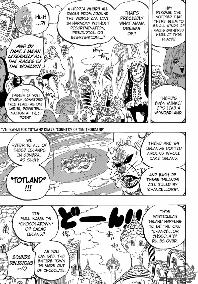 One Piece Manga Chapter 827 page 5 - Totto Land