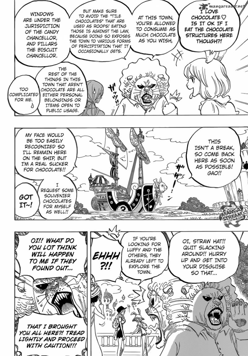 One Piece Manga Chapter 827 page 6 - Totto Land