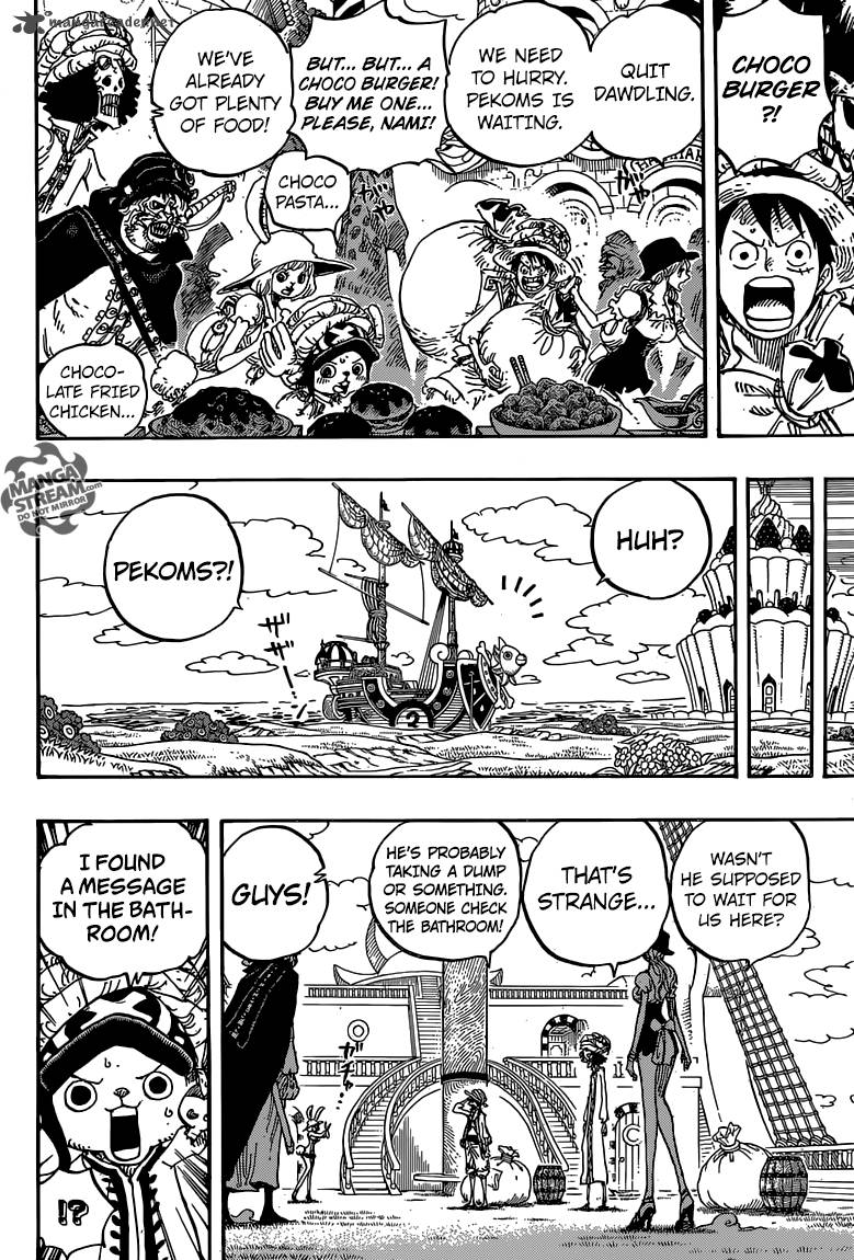One Piece Manga Chapter 828 page 12 - 1 and 2