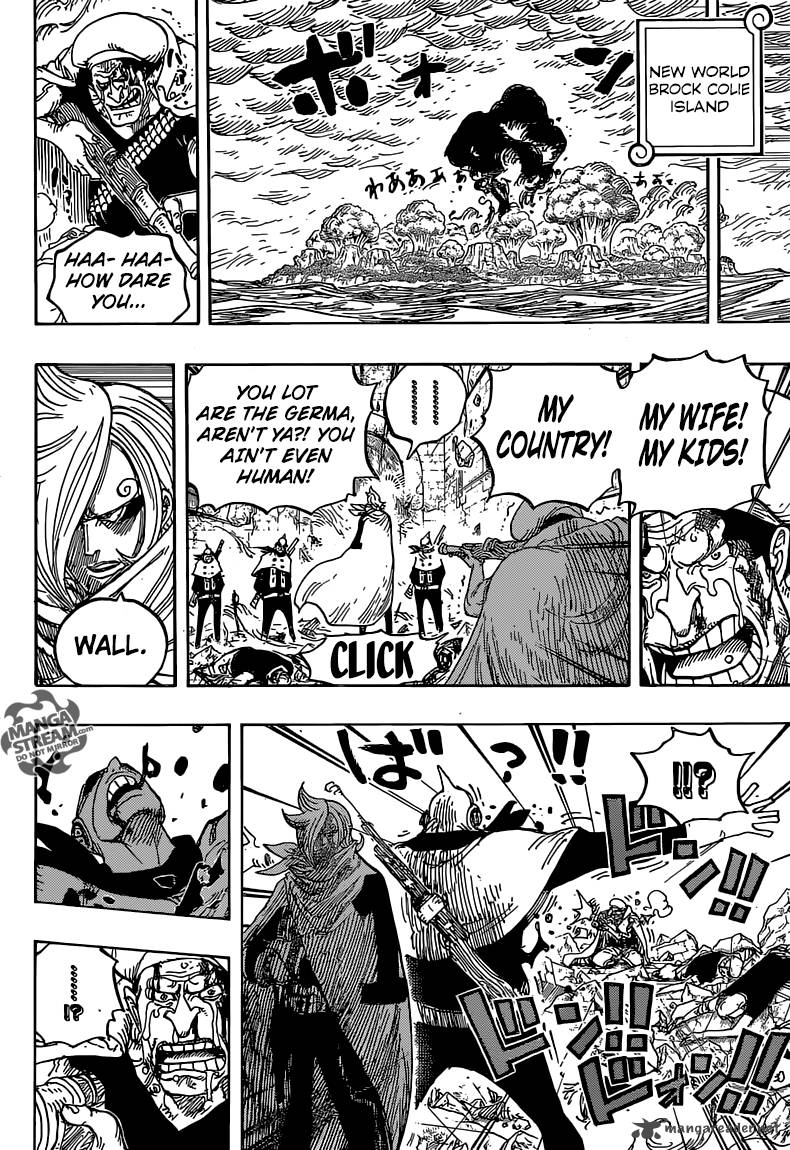 One Piece Manga Chapter 828 page 14 - 1 and 2