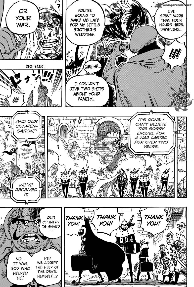 One Piece Manga Chapter 828 page 15 - 1 and 2