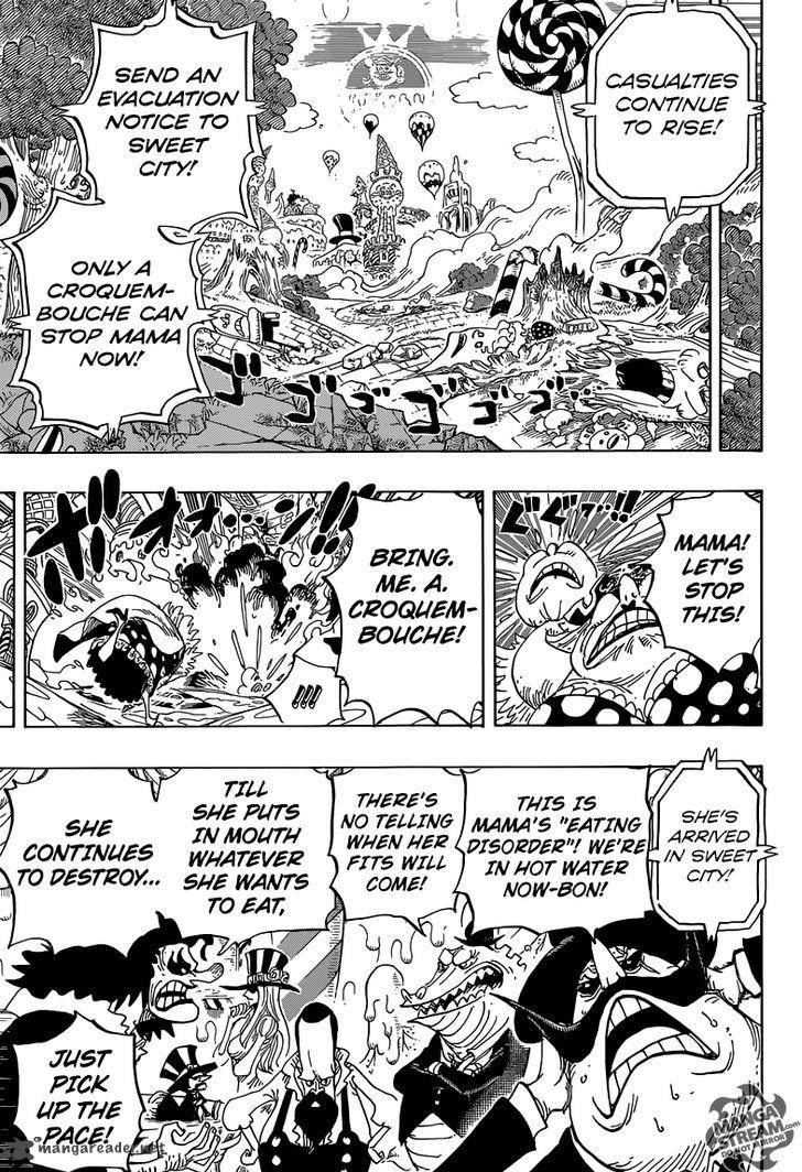 One Piece Manga Chapter 829 page 8 - Emperor of the Sea, Charlotte Linlin