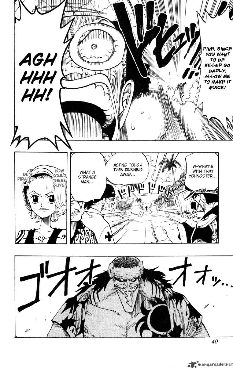 One Piece Manga Chapter 83 page 14 - Luffy in Black