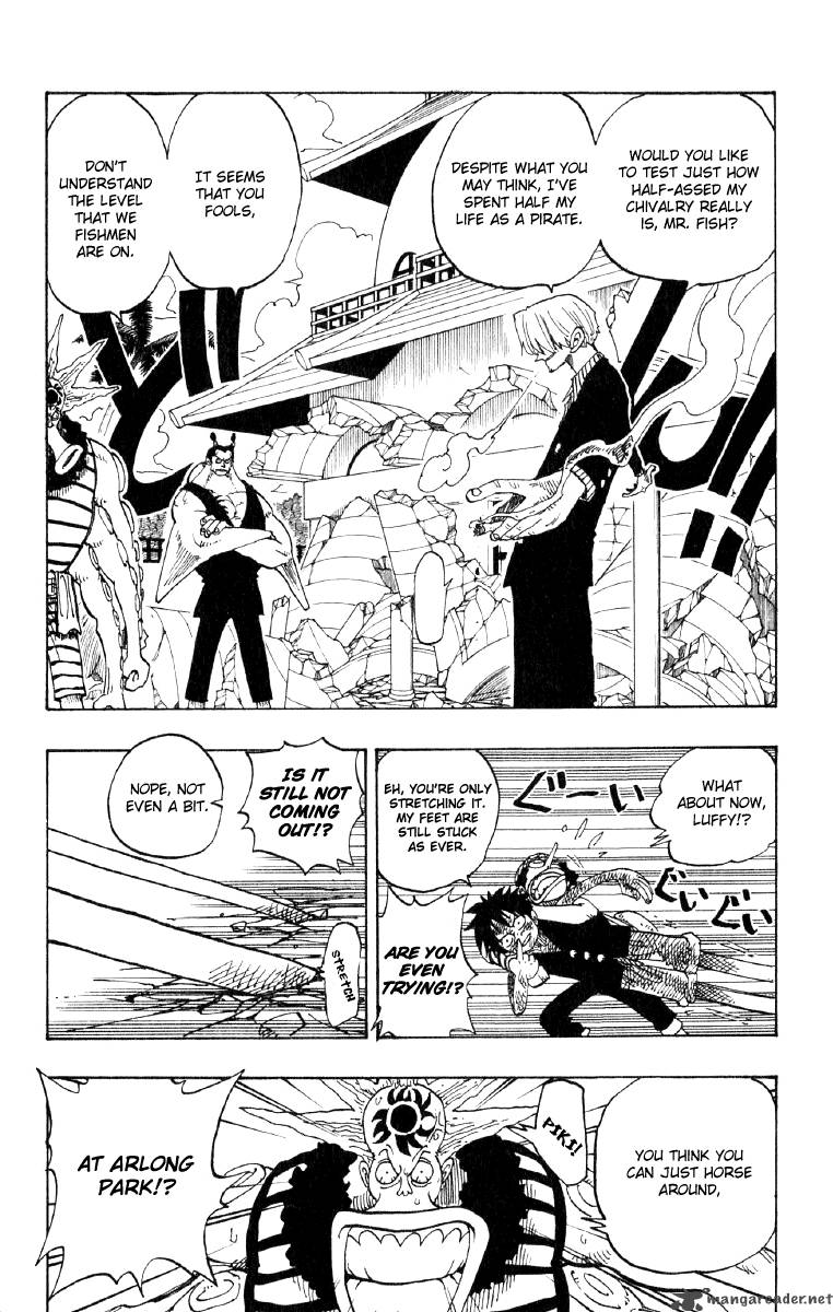 One Piece Manga Chapter 83 page 8 - Luffy in Black