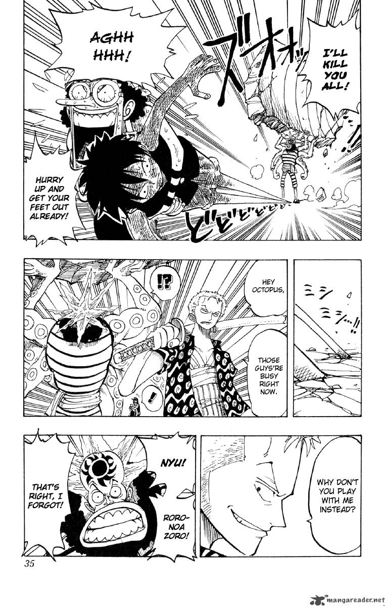 One Piece Manga Chapter 83 page 9 - Luffy in Black