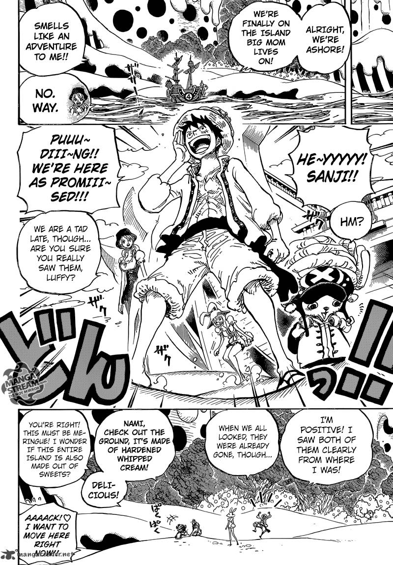 One Piece Manga Chapter 831 page 4 - Adventure in the Mysterious Forest
