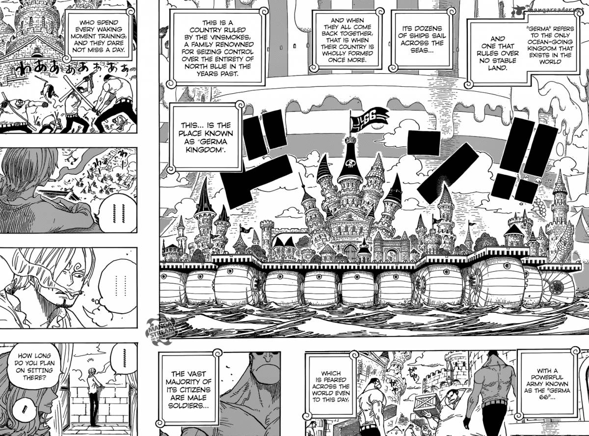One Piece Manga Chapter 832 page 14 - Germa Kingdom