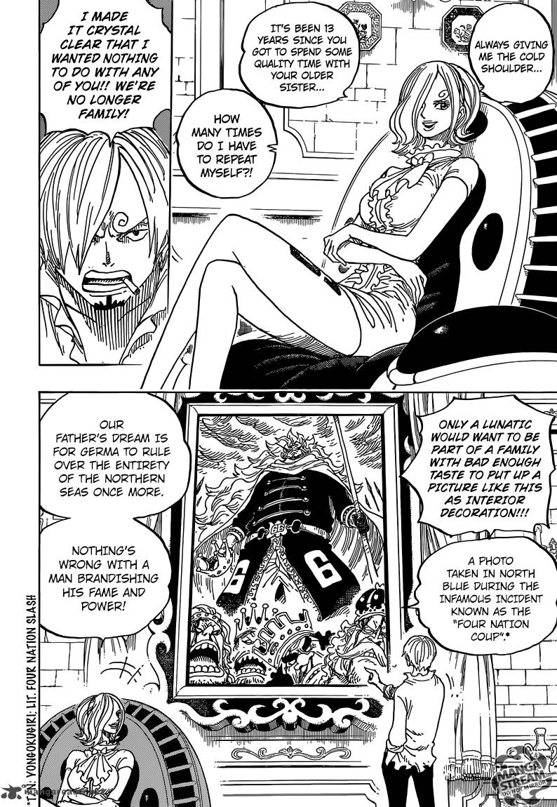 One Piece Manga Chapter 832 page 15 - Germa Kingdom