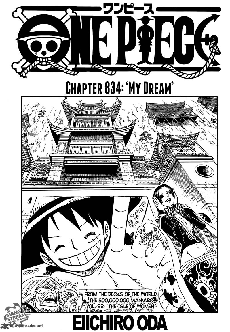 One Piece Manga Chapter 834 page 1 - My Dream