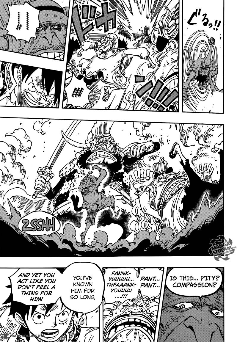 One Piece Manga Chapter 836 page 11 - The Vivre Card Lola Gave