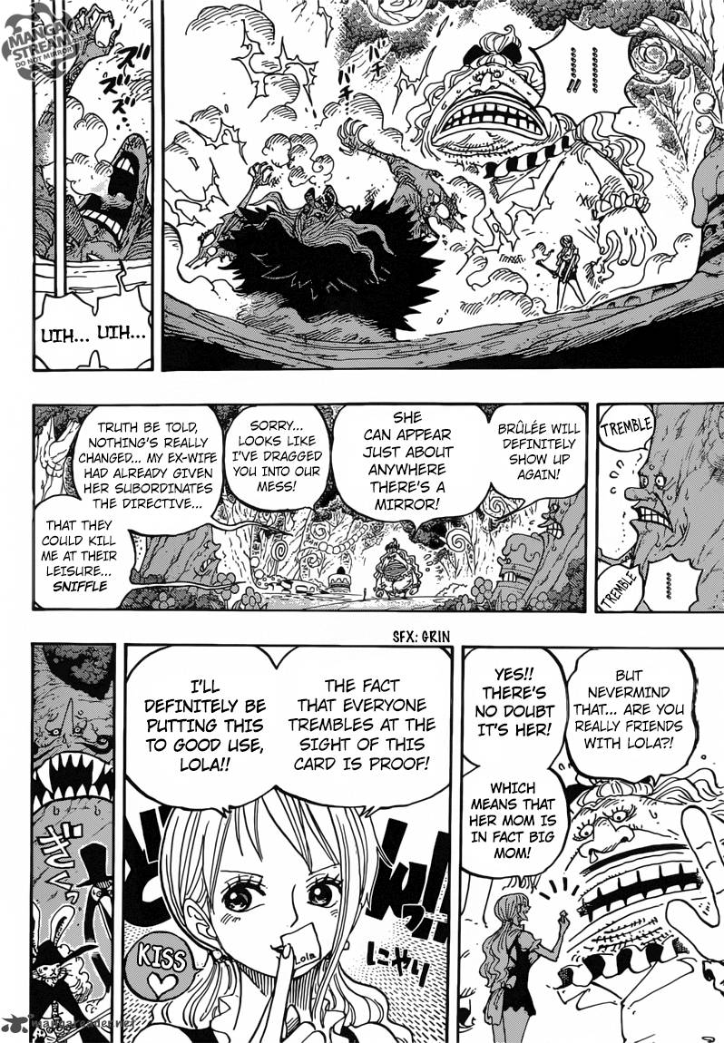 One Piece Manga Chapter 837 page 11 - Luffy vs. Commander Cracker