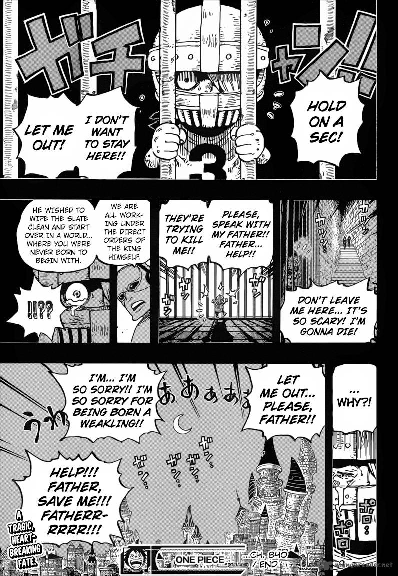 One Piece Manga Chapter 840 page 17 - The Iron Mask