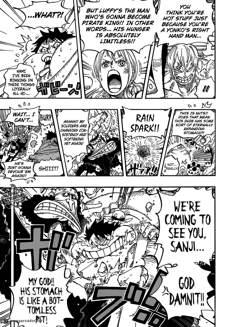 One Piece Manga Chapter 842 page 5 - The Power of a Full Stomach
