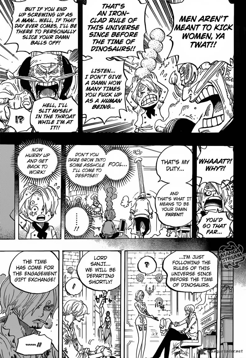 One Piece Manga Chapter 842 page 9 - The Power of a Full Stomach