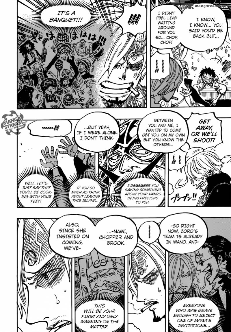 One Piece Manga Chapter 843 page 15 - Vinsmoke Sanji