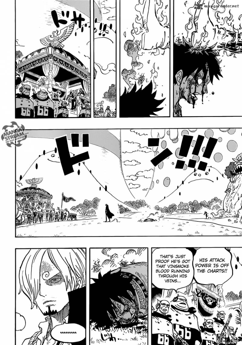 One Piece Manga Chapter 844 page 12 - Luffy vs. Sanji