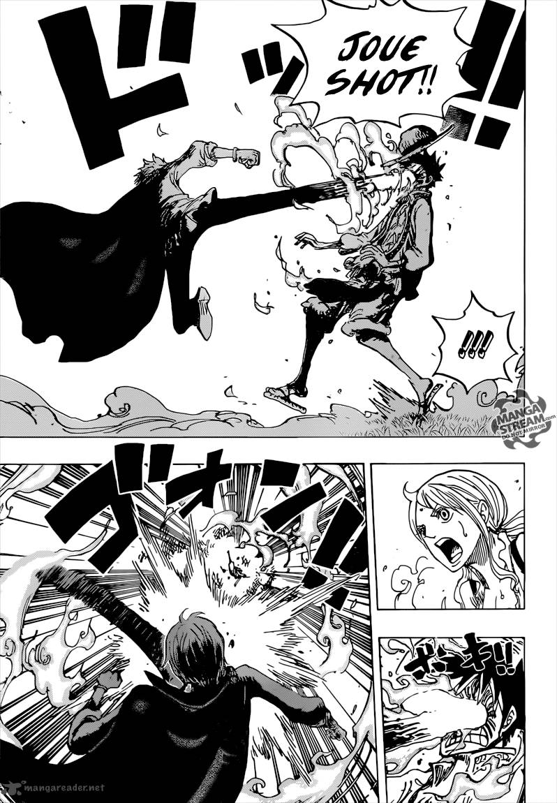 One Piece Manga Chapter 844 page 5 - Luffy vs. Sanji