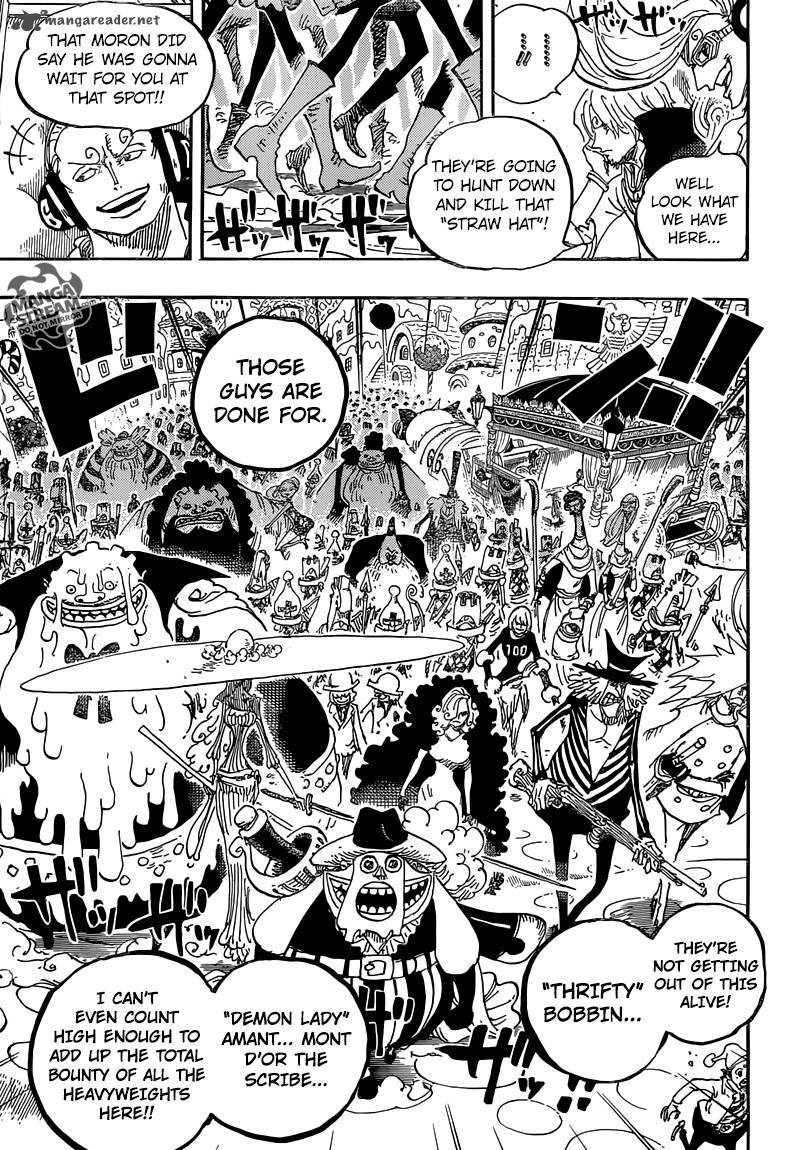 One Piece Manga Chapter 845 page 5 - Forces of Rage