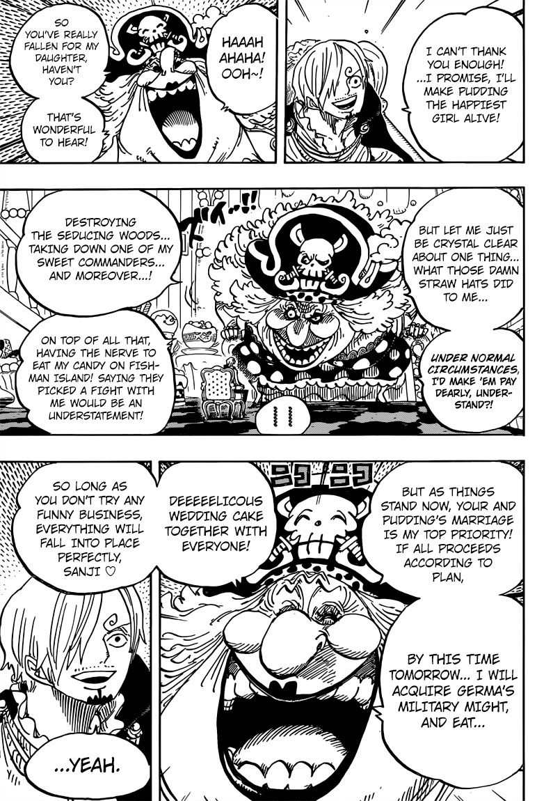 One Piece Manga Chapter 846 page 11 - Tamago Security