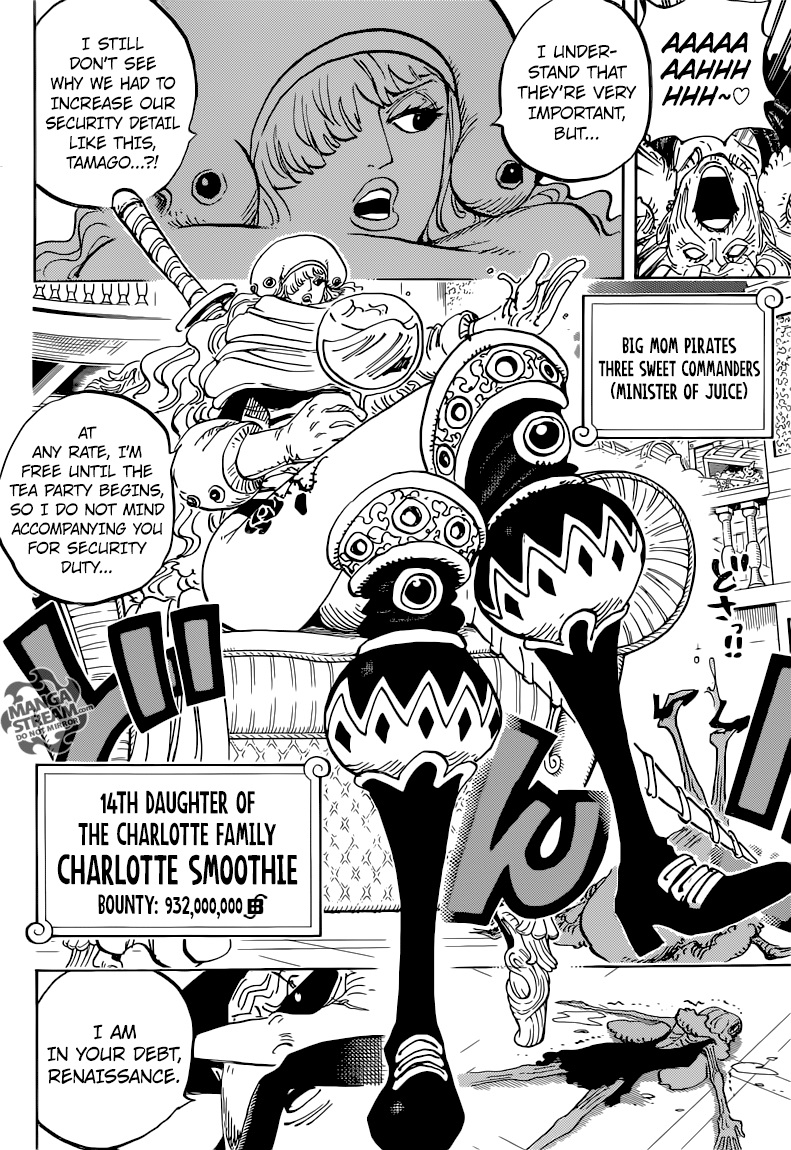 One Piece Manga Chapter 846 page 13 - Tamago Security