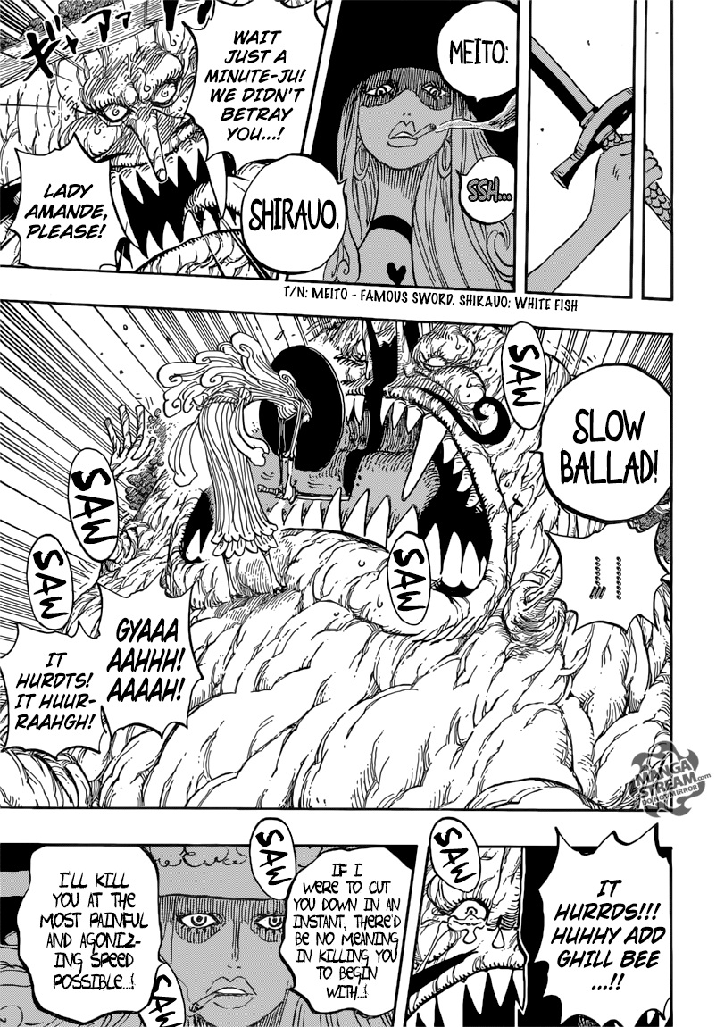 One Piece Manga Chapter 846 page 3 - Tamago Security
