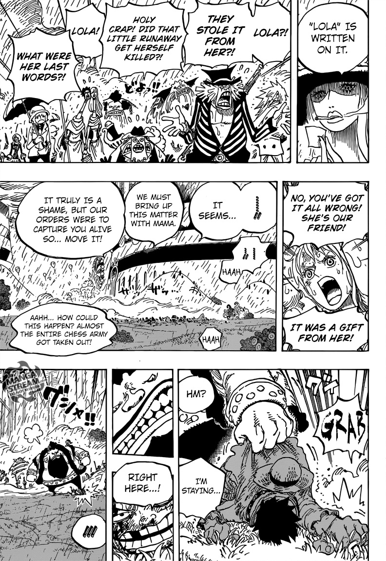 One Piece Manga Chapter 846 page 9 - Tamago Security