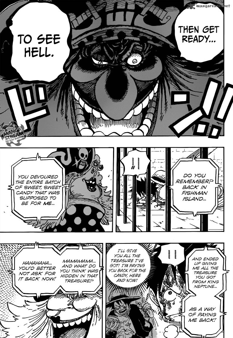 One Piece Manga Chapter 847 page 11 - Luffy and Big Mom
