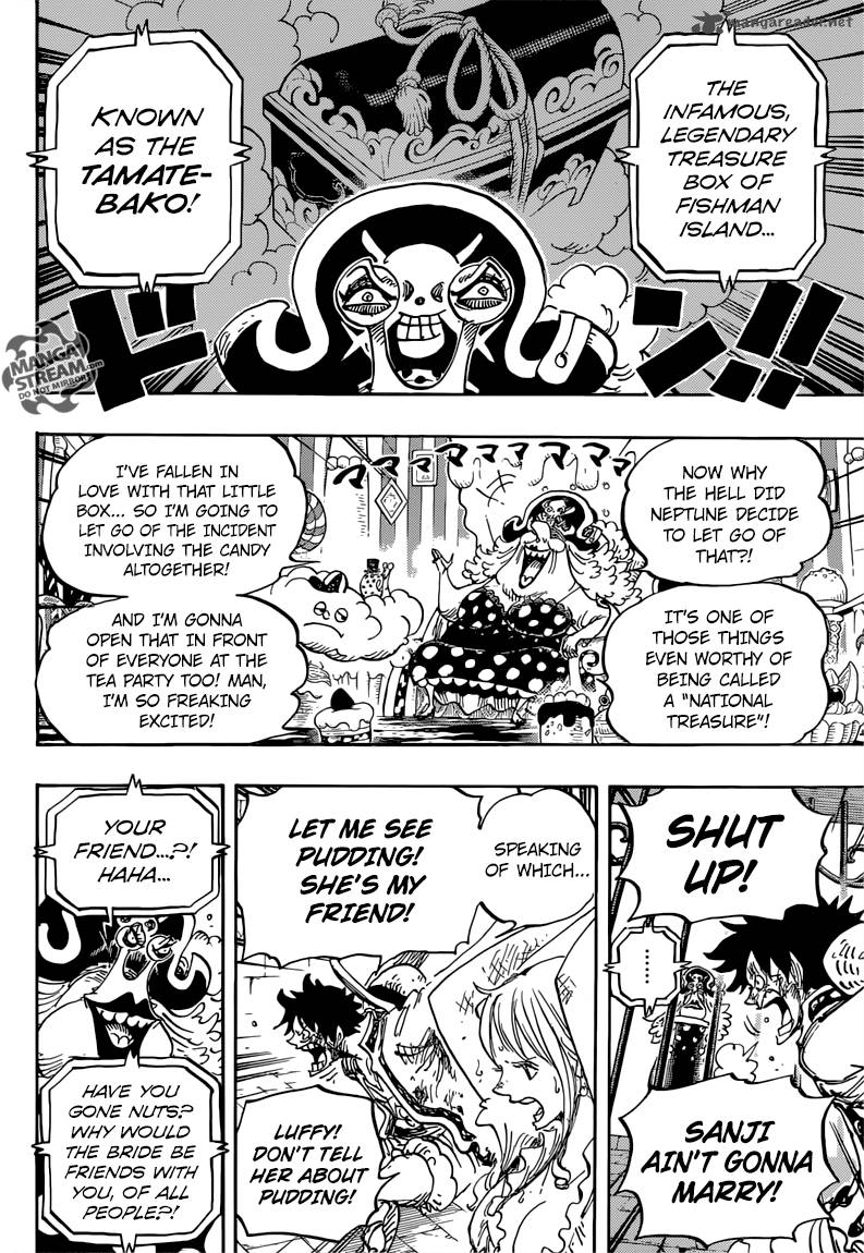 One Piece Manga Chapter 847 page 12 - Luffy and Big Mom