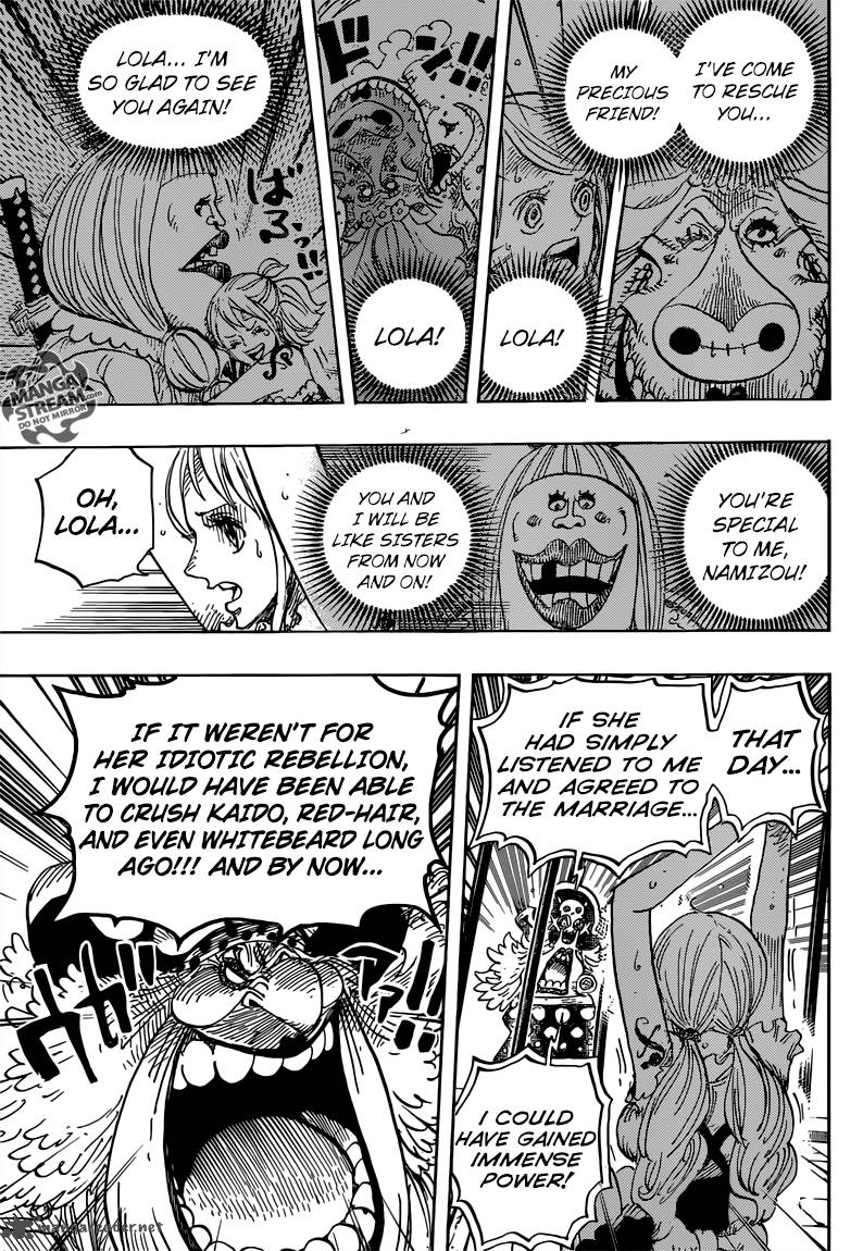 One Piece Manga Chapter 847 page 15 - Luffy and Big Mom