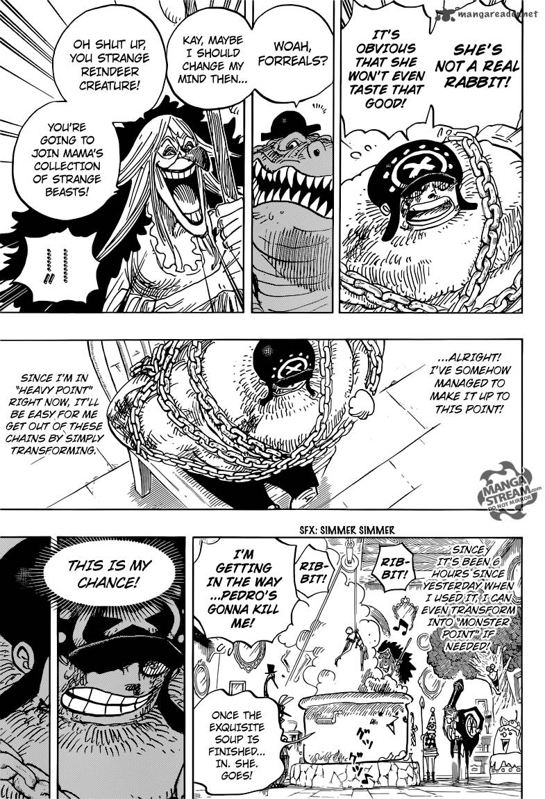 One Piece Manga Chapter 847 page 3 - Luffy and Big Mom