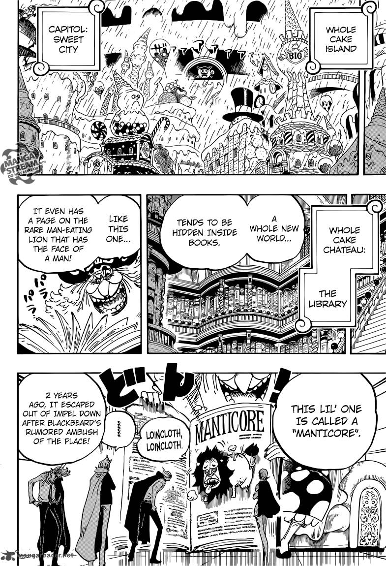 One Piece Manga Chapter 847 page 4 - Luffy and Big Mom