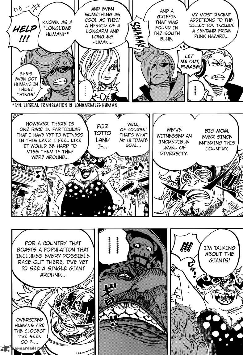 One Piece Manga Chapter 847 page 6 - Luffy and Big Mom