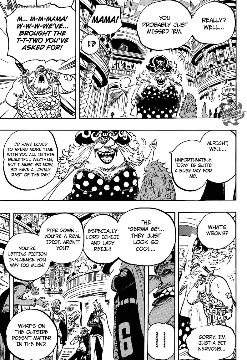 One Piece Manga Chapter 847 page 7 - Luffy and Big Mom