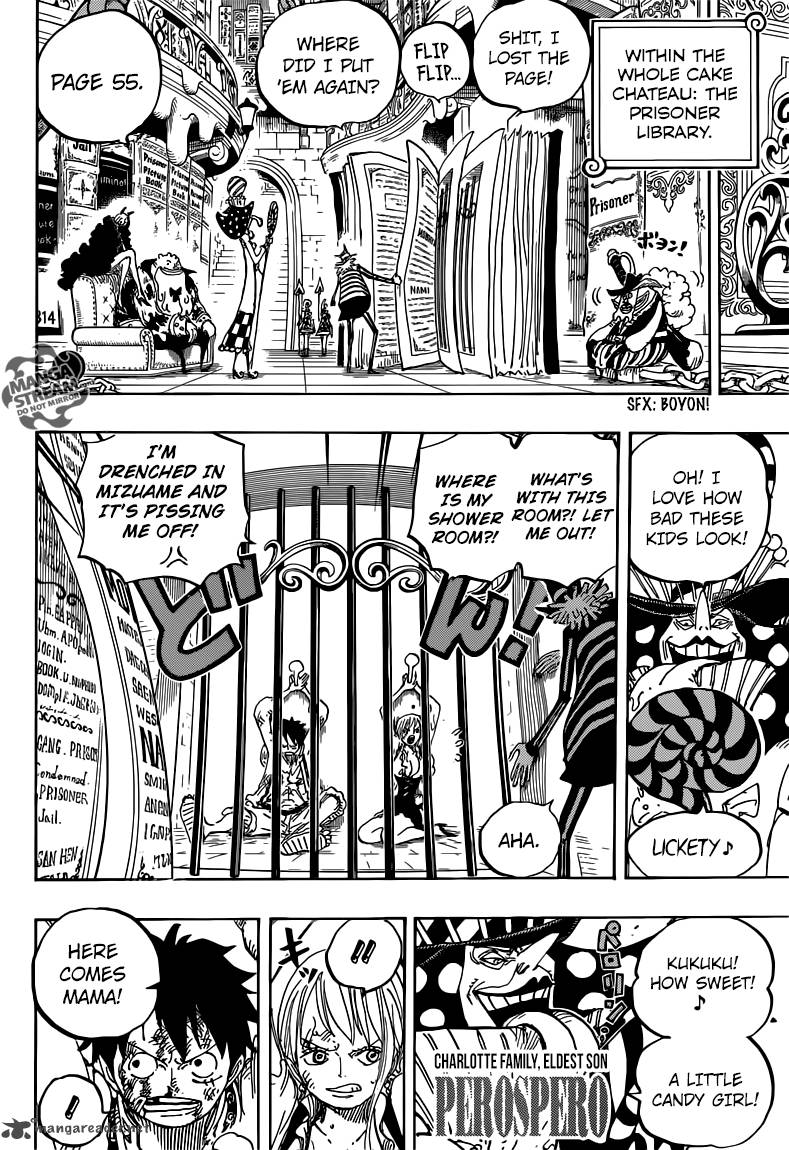One Piece Manga Chapter 847 page 8 - Luffy and Big Mom