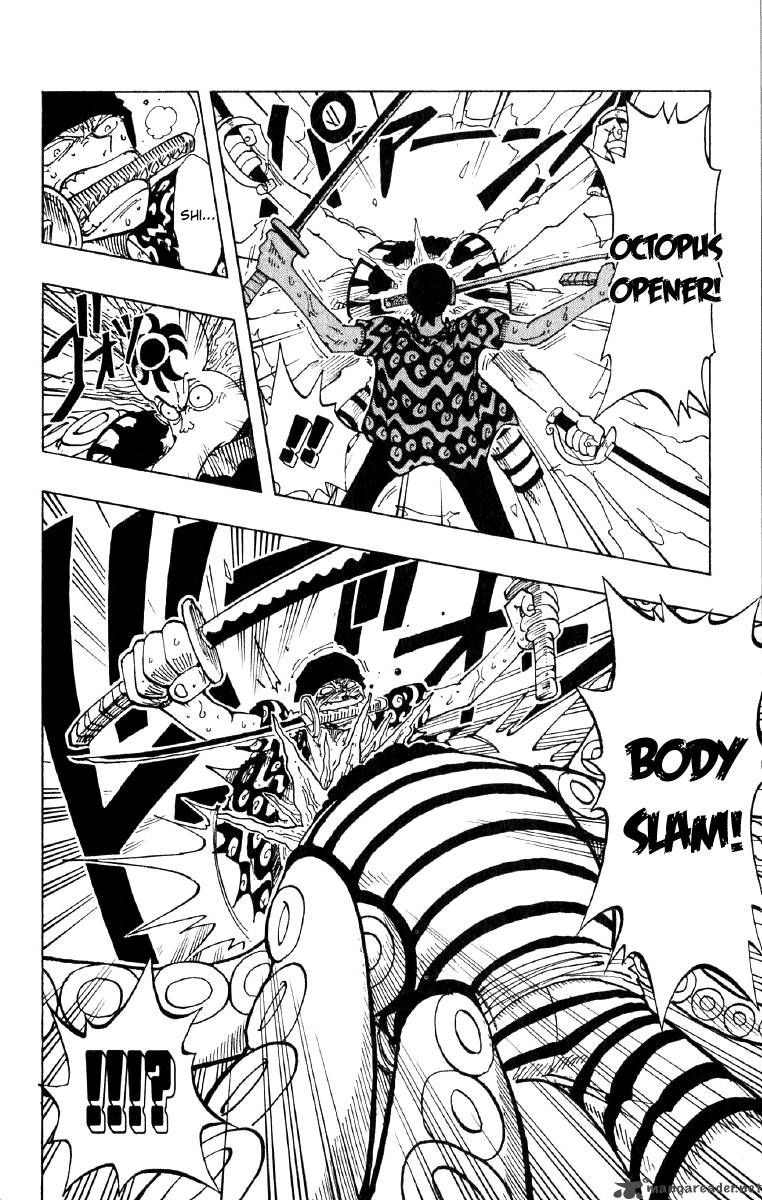 One Piece Manga Chapter 85 page 10 - Three Sword Style vs. Six Sword Style