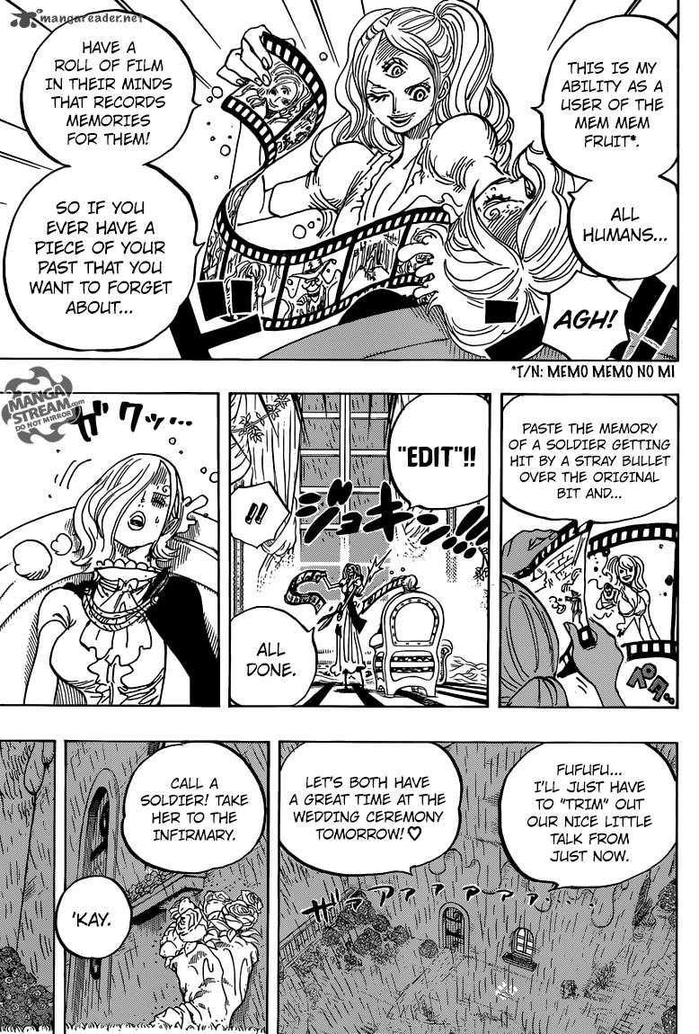 One Piece Manga Chapter 851 page 12 - Moist Cigarette