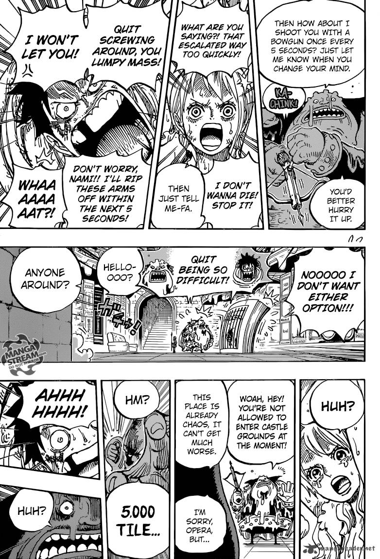 One Piece Manga Chapter 851 page 14 - Moist Cigarette