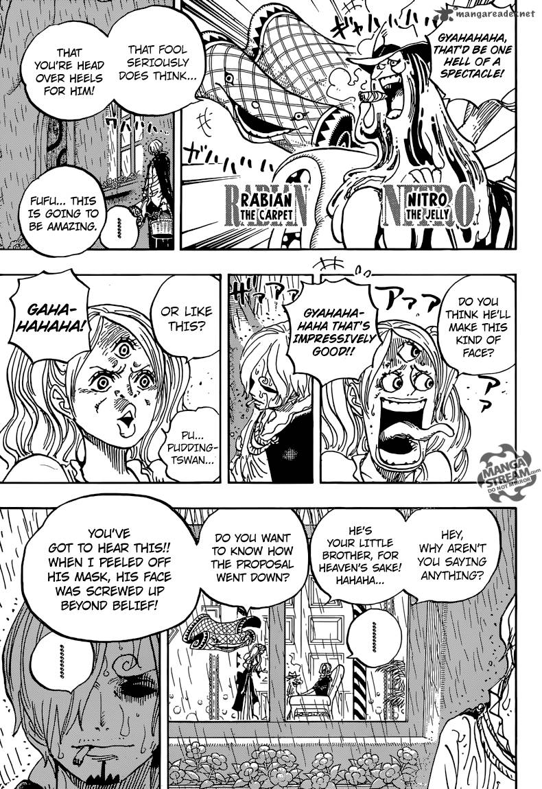 One Piece Manga Chapter 851 page 5 - Moist Cigarette