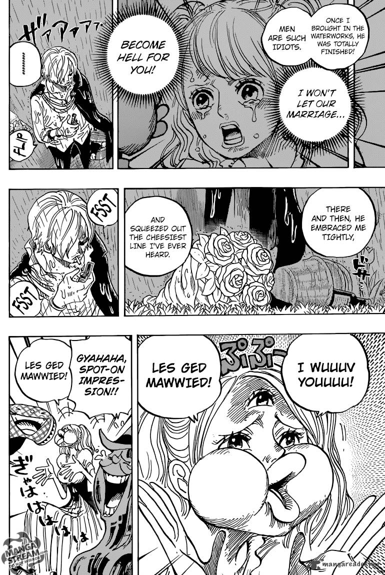One Piece Manga Chapter 851 page 6 - Moist Cigarette
