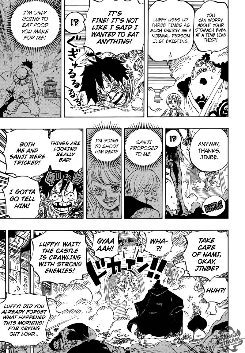 One Piece Manga Chapter 852 page 7 - Germa's Failure