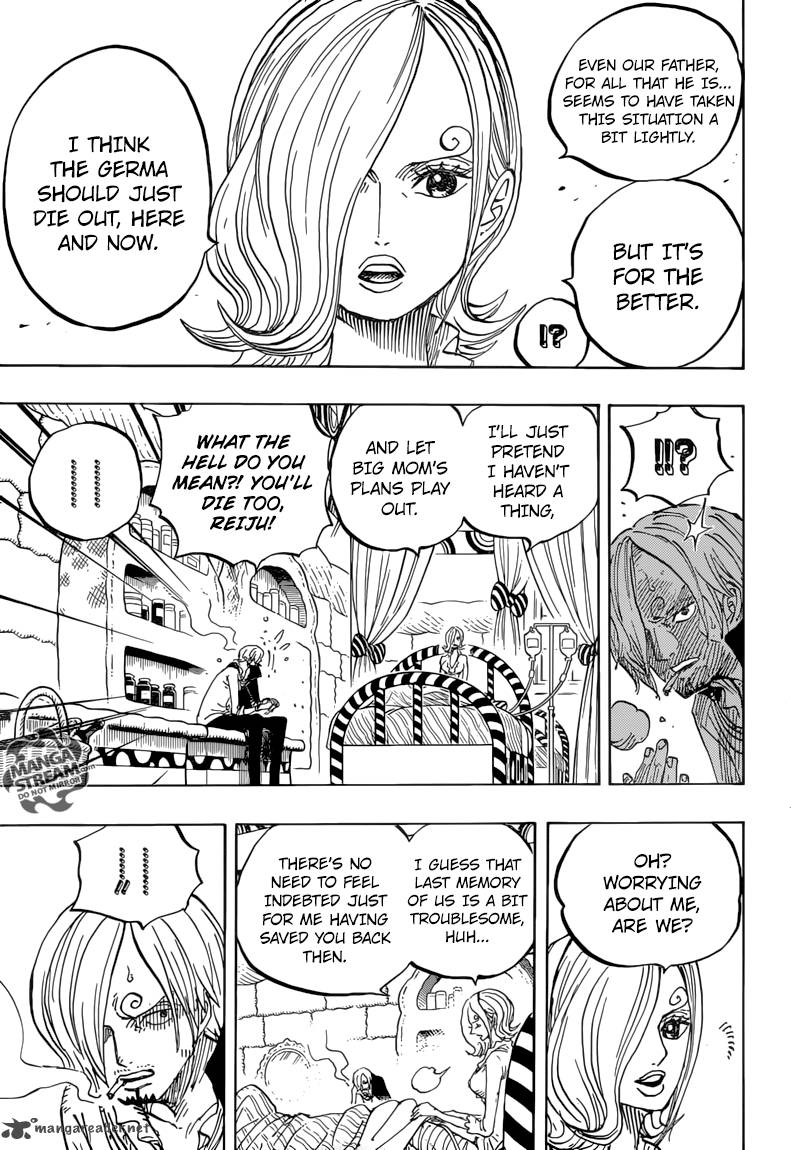 One Piece Manga Chapter 852 page 9 - Germa's Failure