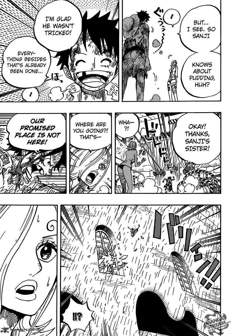 One Piece Manga Chapter 853 page 13 - Not Here