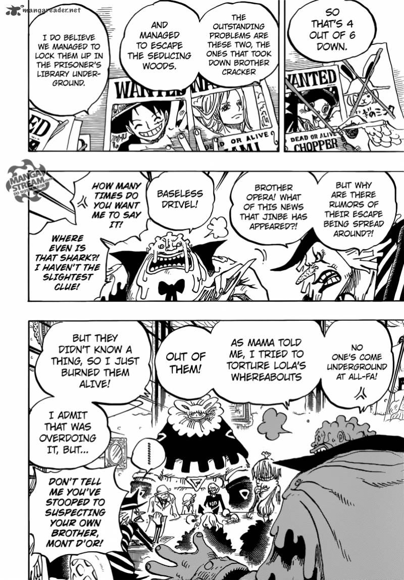 One Piece Manga Chapter 854 page 12 - What Are You Doing?