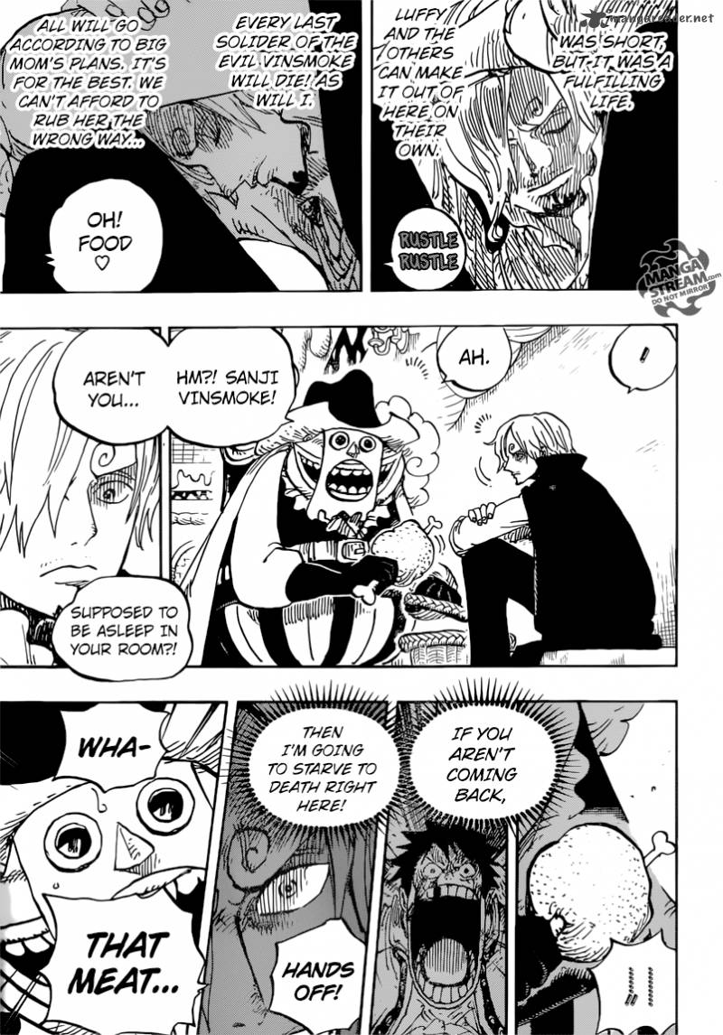 One Piece Manga Chapter 854 page 15 - What Are You Doing?
