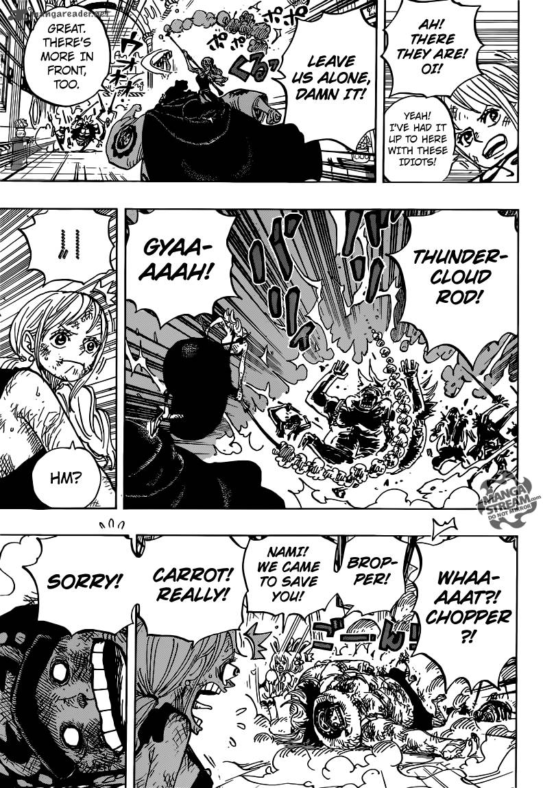 One Piece Manga Chapter 854 page 3 - What Are You Doing?