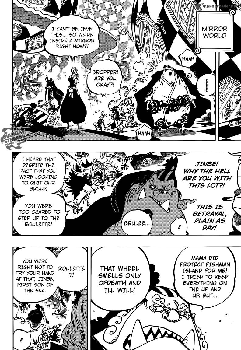 One Piece Manga Chapter 854 page 4 - What Are You Doing?