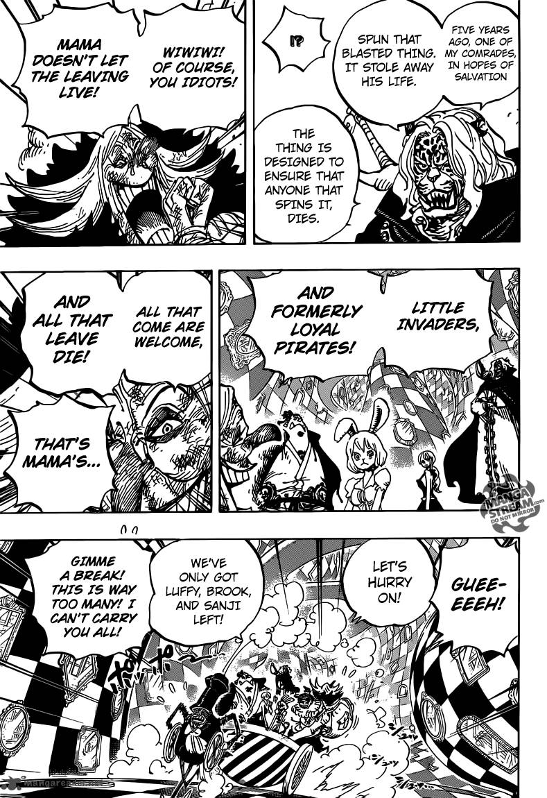 One Piece Manga Chapter 854 page 5 - What Are You Doing?
