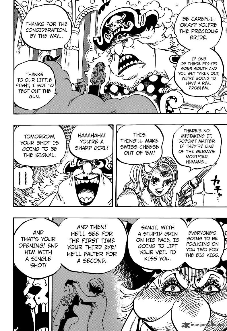 One Piece Manga Chapter 854 page 8 - What Are You Doing?
